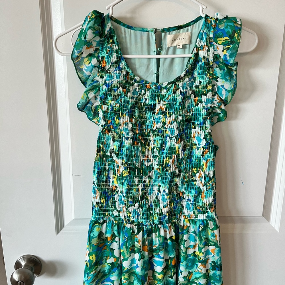 Smocked maxi dress 💐